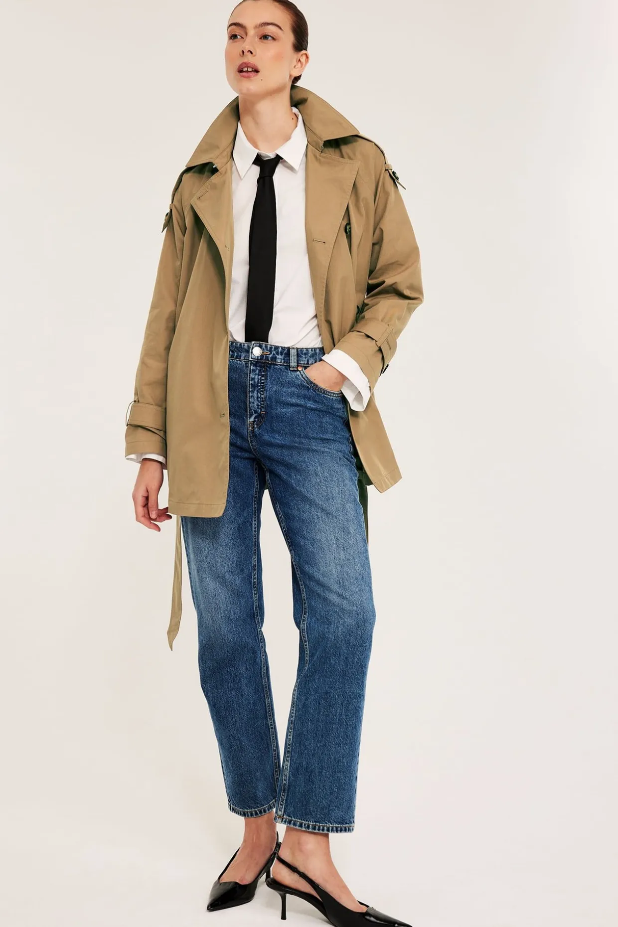Kort trenchcoat