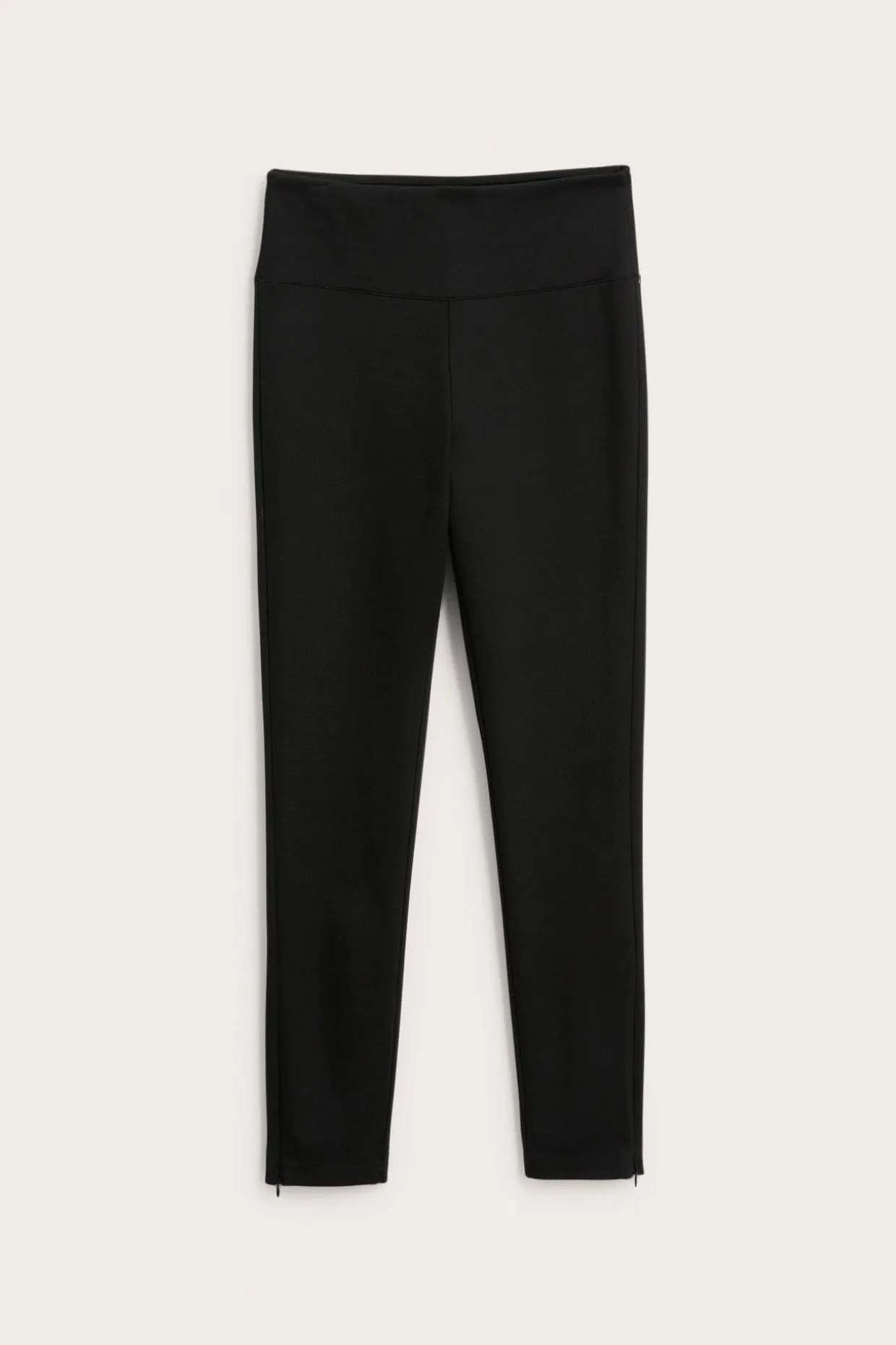 Leggings med dragkedja vid anklarna