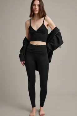 Leggings med nedvikbar midja