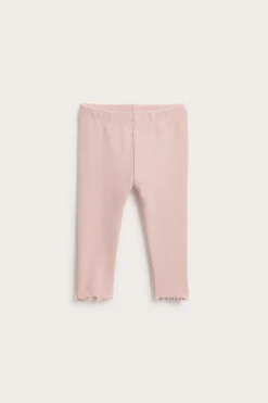 Leggings med pointelle mönster