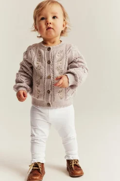 Leggings med spets