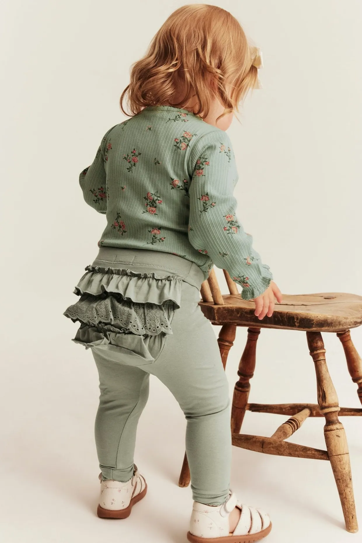 Leggings med volang