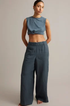 Linnebyxa wide fit