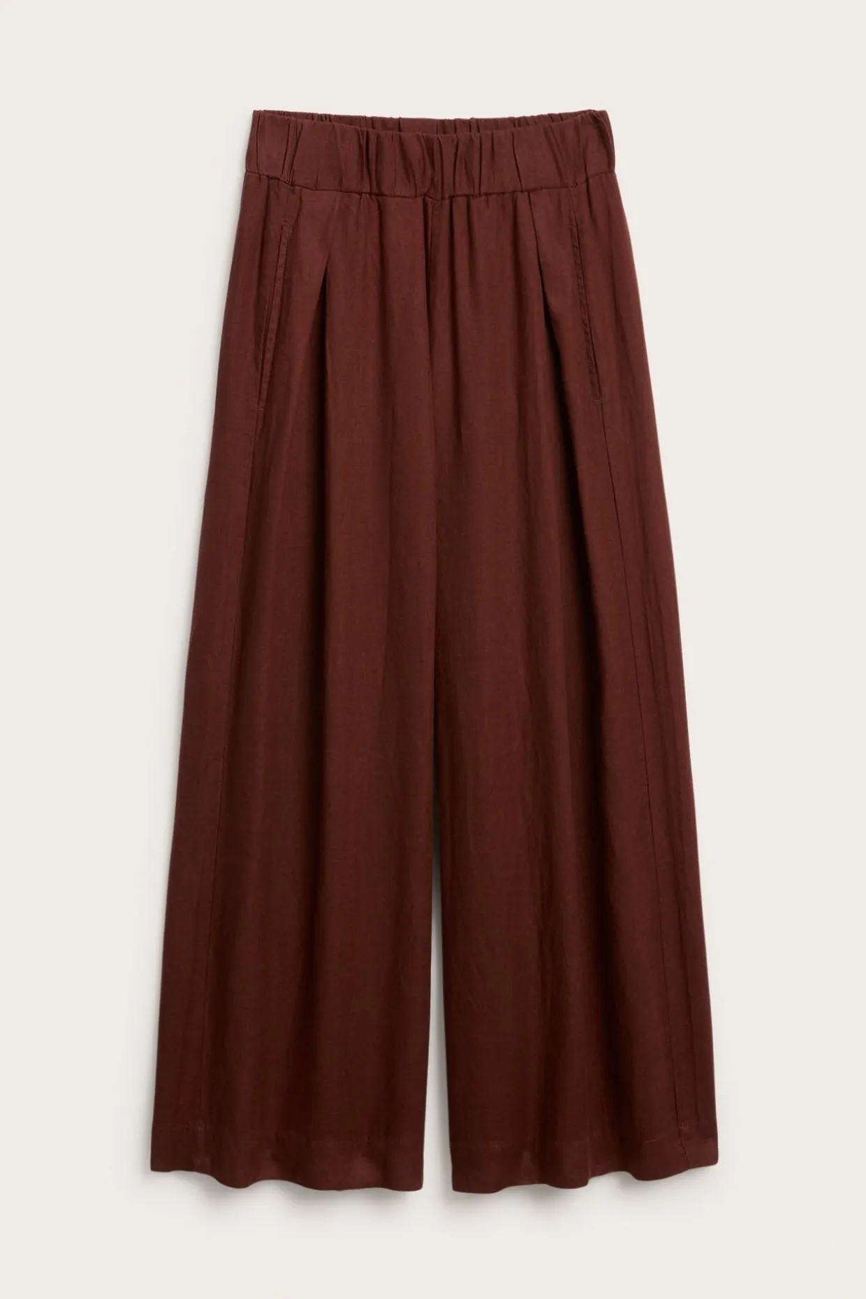 Linnebyxor wide fit