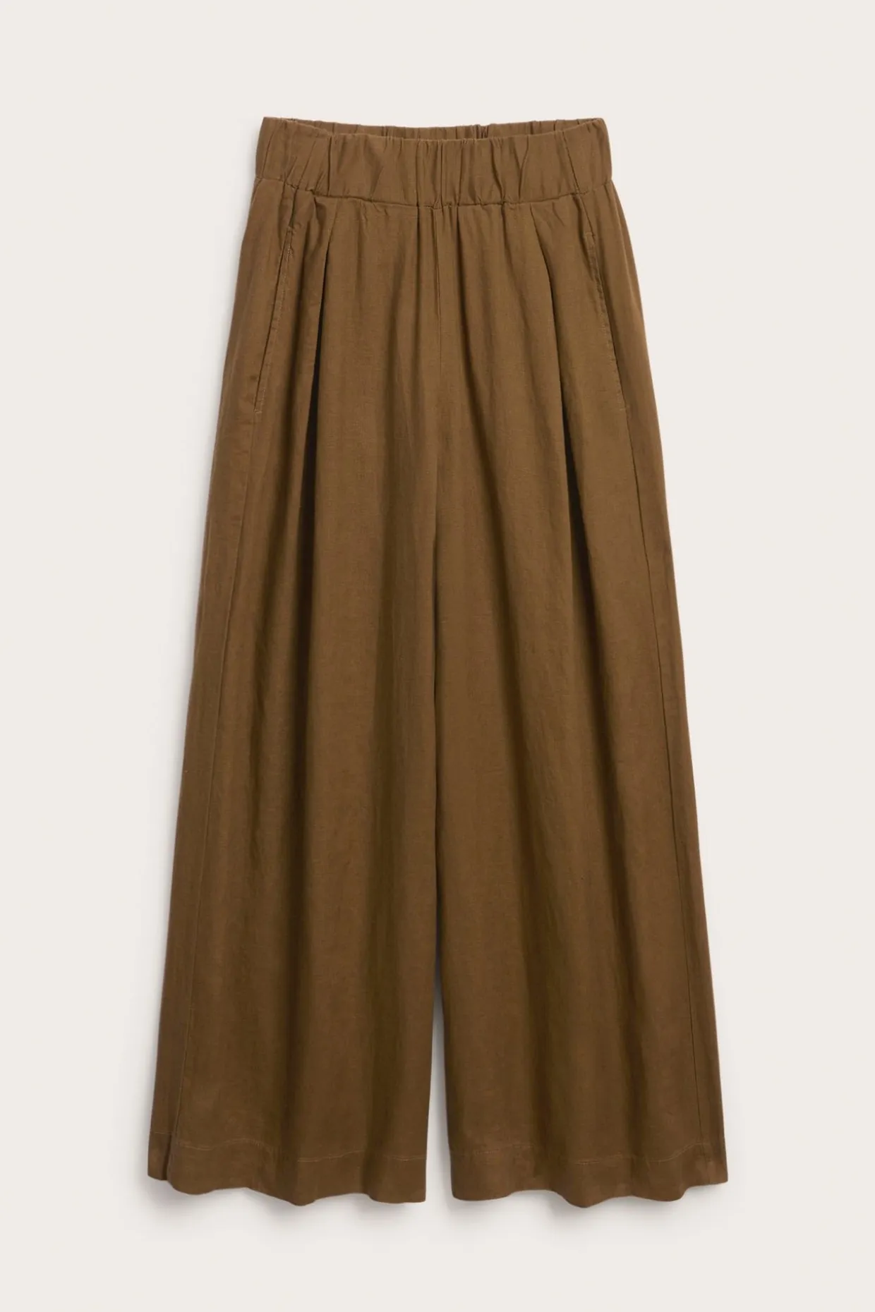Linnebyxor wide fit