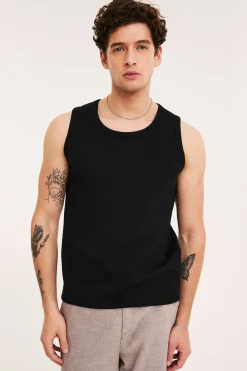 Linne i pointelle slim fit
