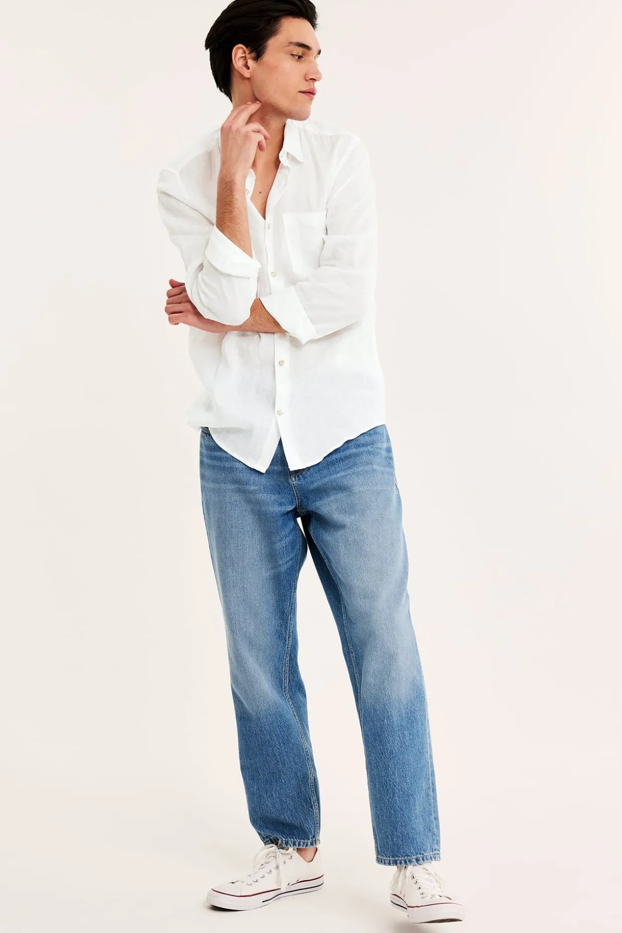 Linneskjorta regular fit