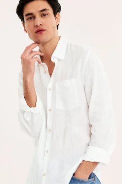 Linneskjorta regular fit