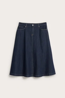 Lång jeanskjol