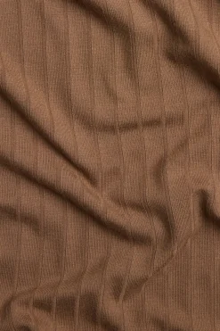 Lång ribbad t-shirt
