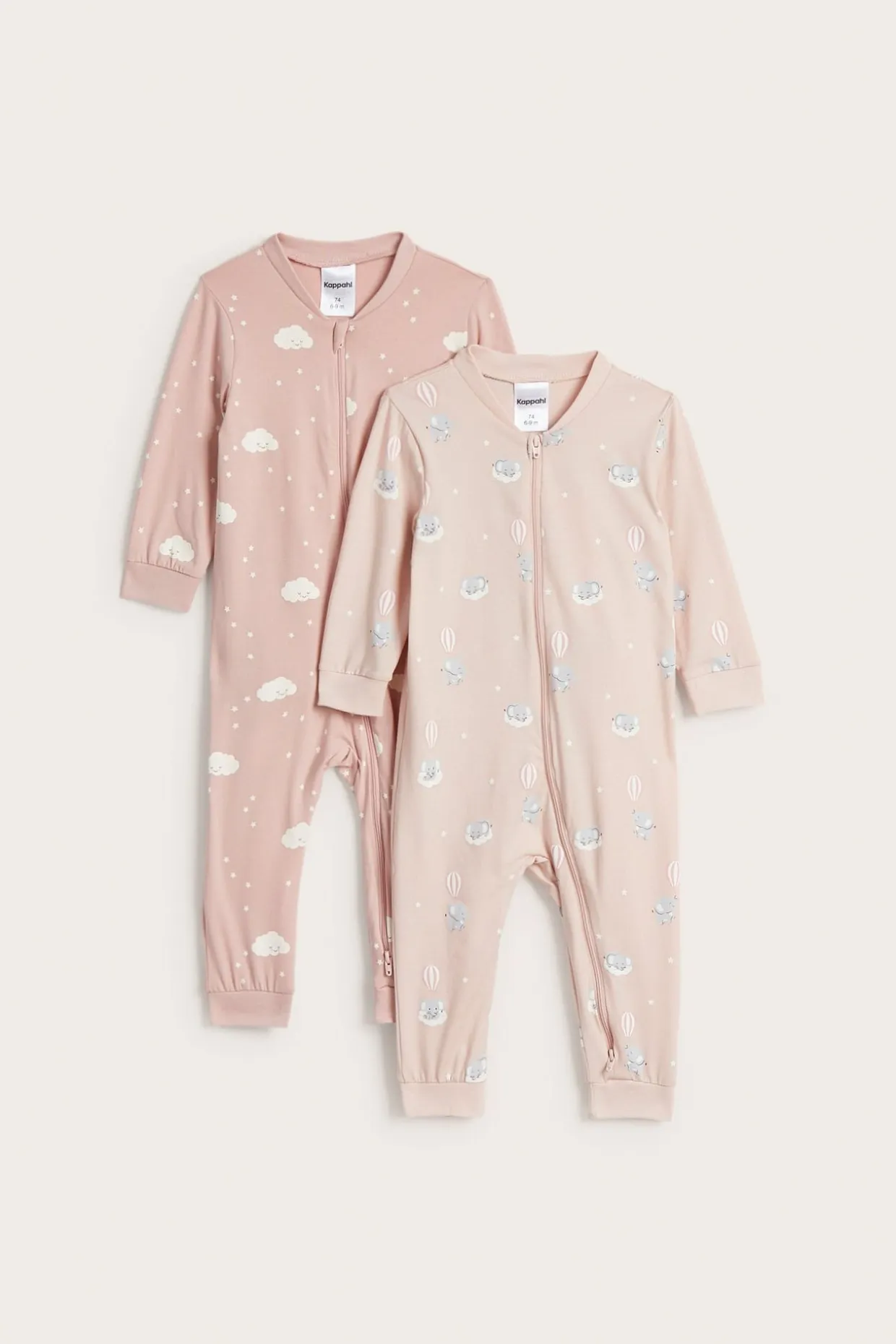 Långärmad pyjamas i 2-pack