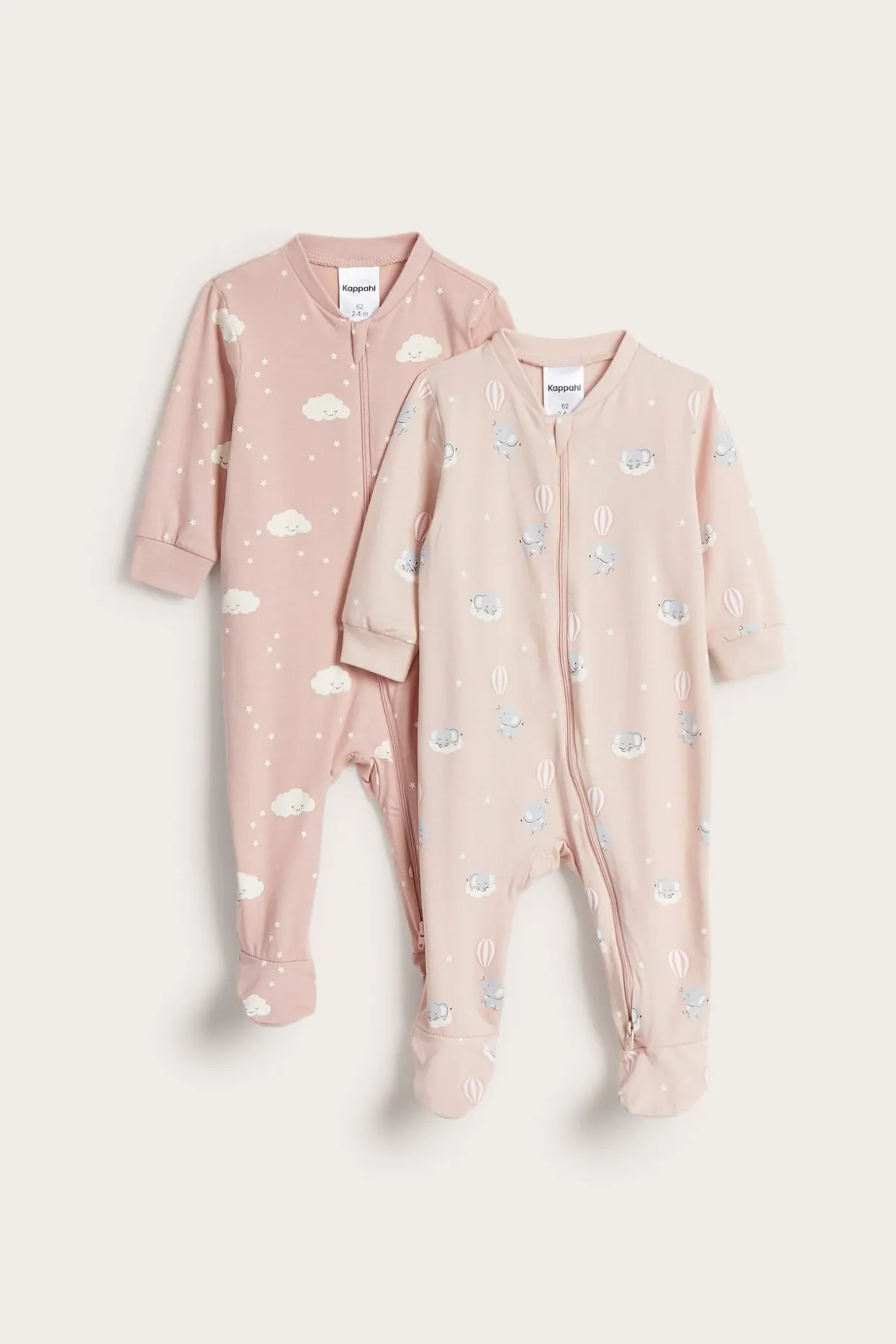 Långärmad pyjamas i 2-pack