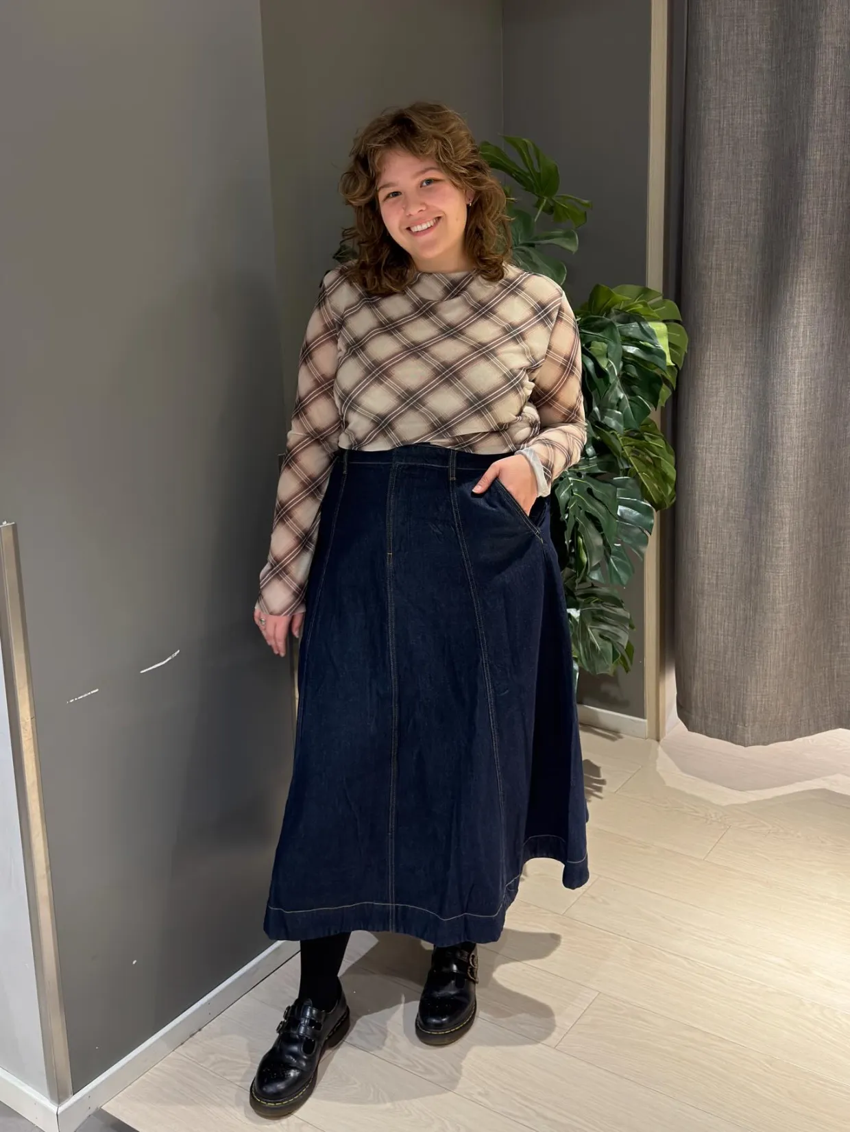 Långärmad topp