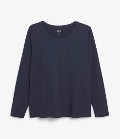 Långärmad t-shirt i bomull