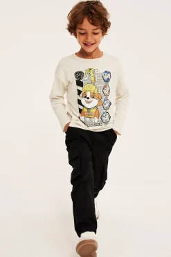 Långärmad t-shirt med Rubble från Paw Patrol