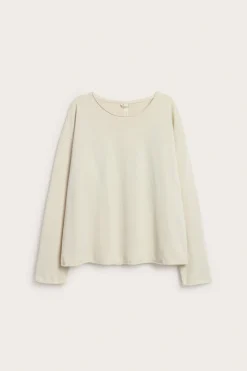 Långärmad t-shirt med rullade kanter