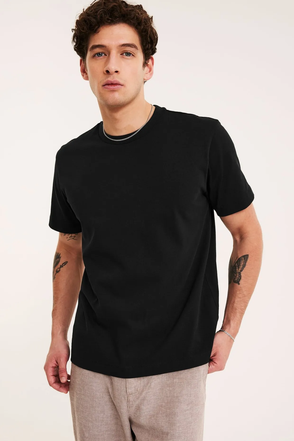 Loose t-shirt i bomull