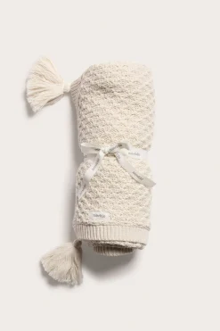Mönsterstickad filt baby