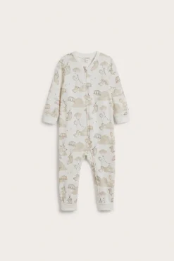 Mönstrad babypyjamas