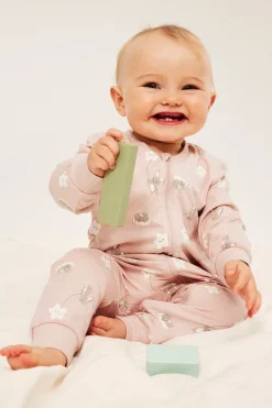 Mönstrad babypyjamas i 2-pack