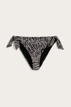Mönstrad bikinitrosa med knyt