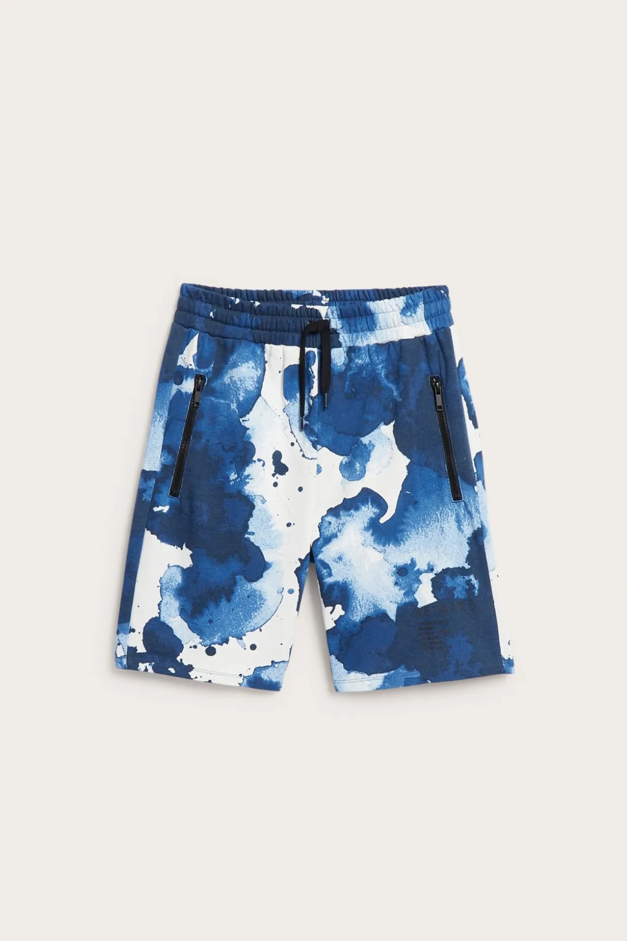 Mönstrade sweatshorts med fickor
