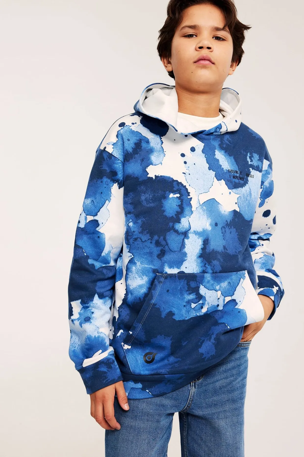 Mönstrad hoodie