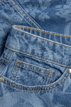 Mönstrad jeanskjol