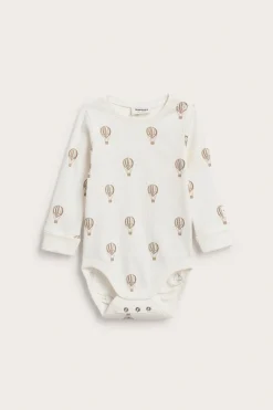 Mönstrad ribbad babybody