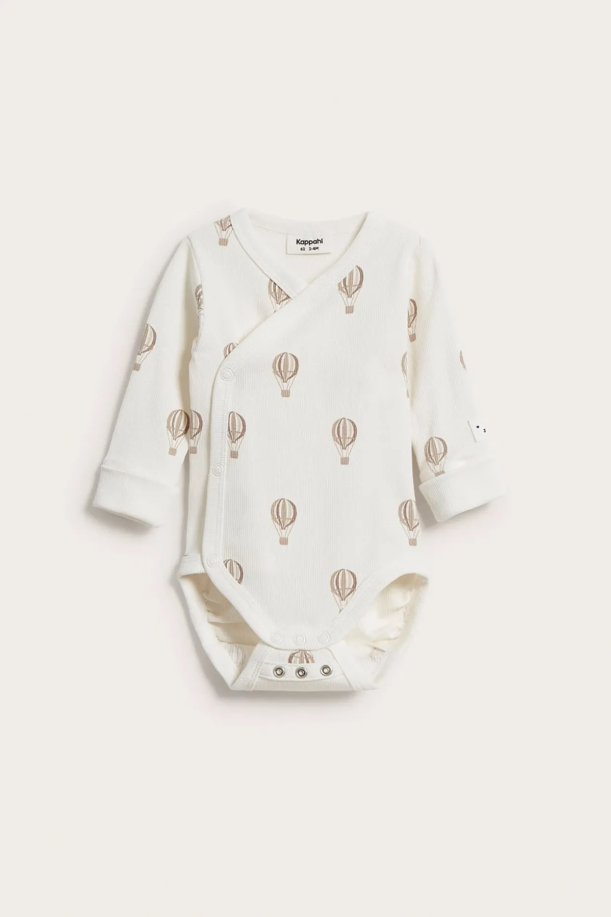 Mönstrad ribbad babybody