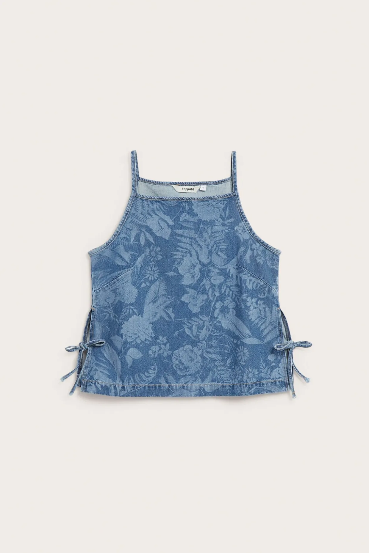 Mönstrat linne i denim