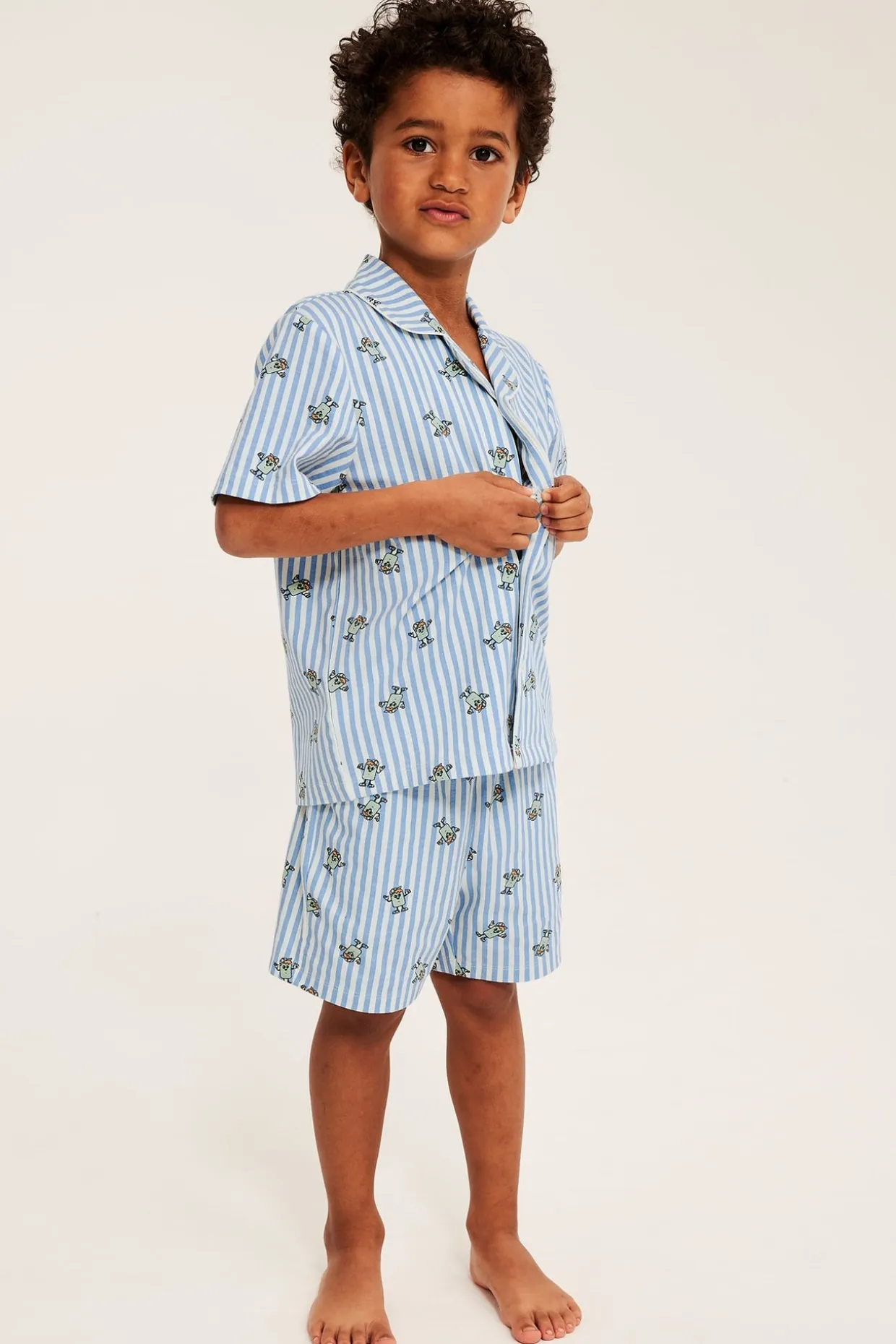 Mönstrat pyjamasset med korta ben