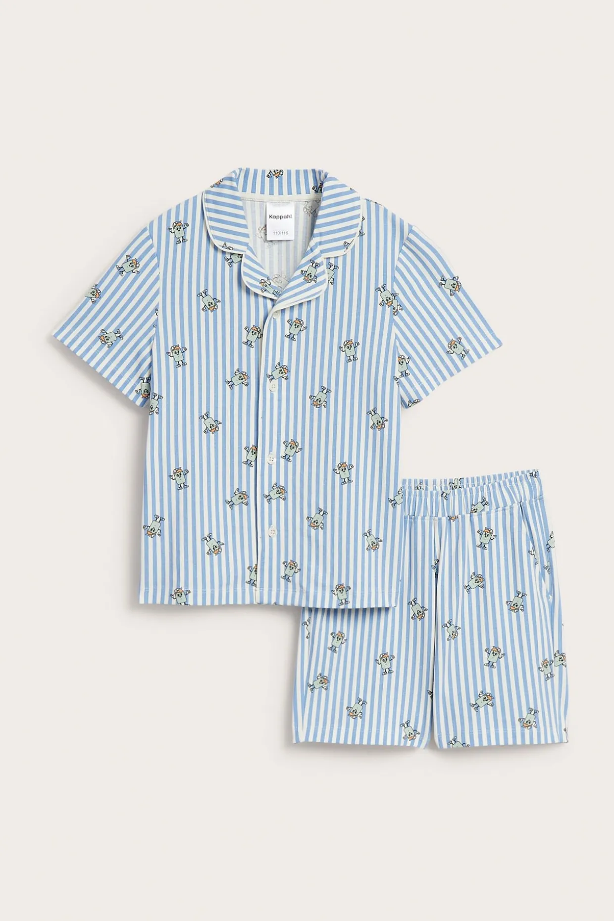 Mönstrat pyjamasset med korta ben