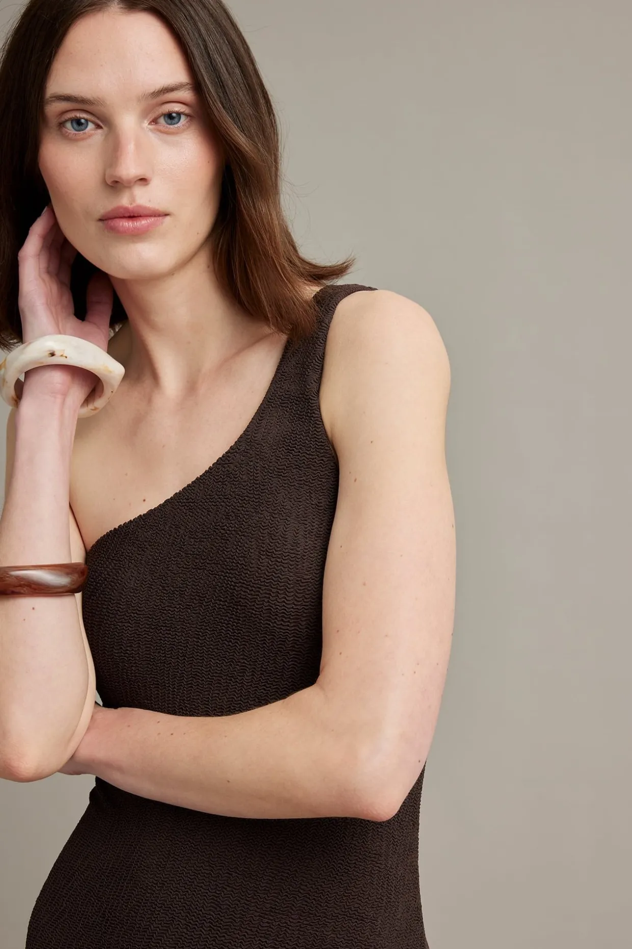 One shoulder baddräkt