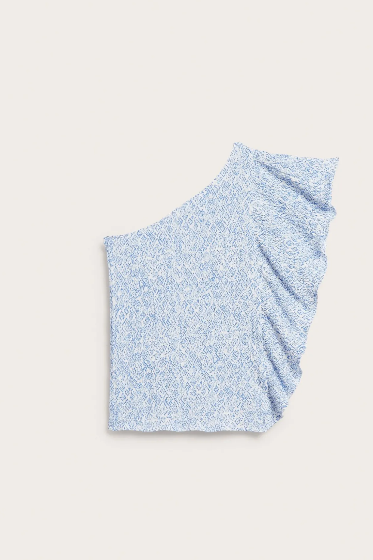 One shoulder-top med volang