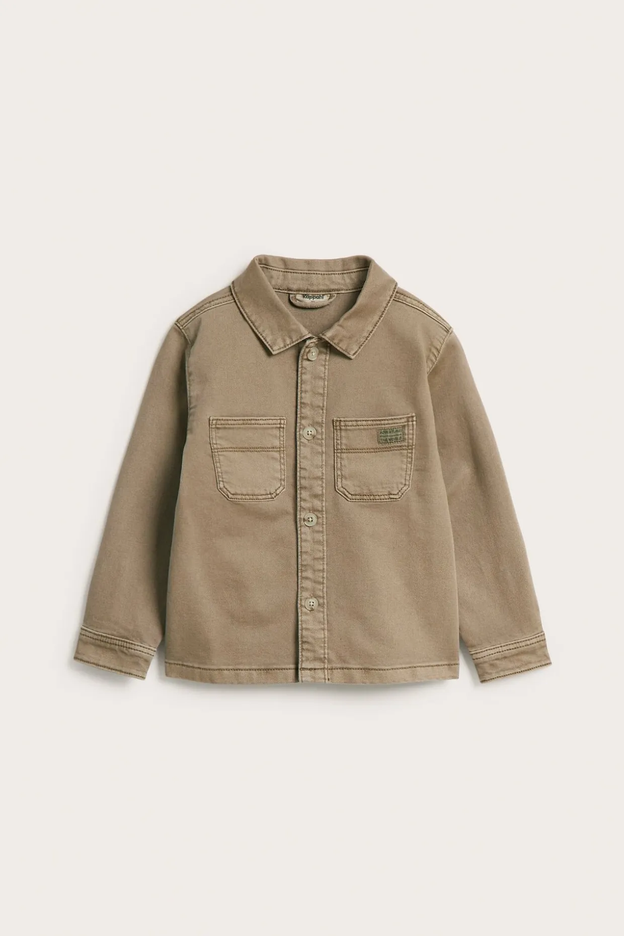 Overshirt i bomullstwill