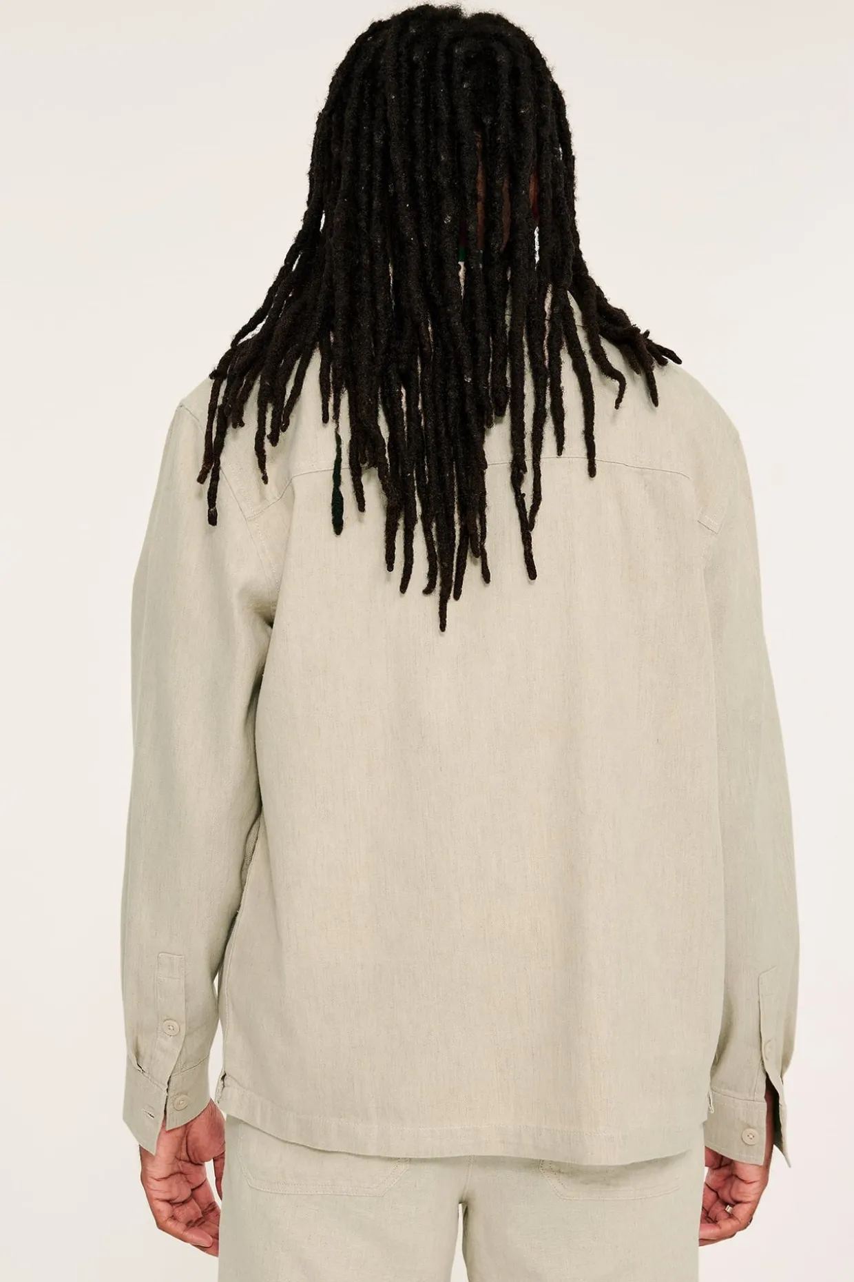 Overshirt i linnemix