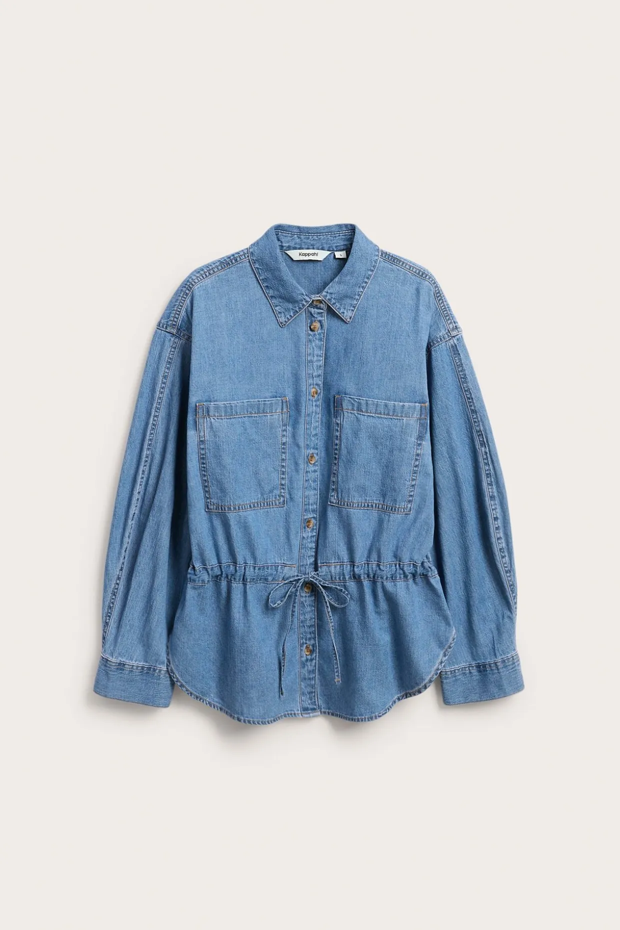Oversized jeansskjorta