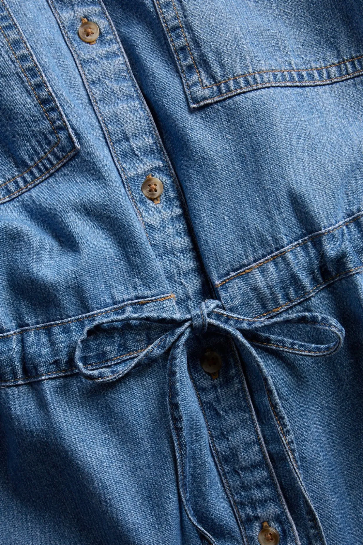 Oversized jeansskjorta