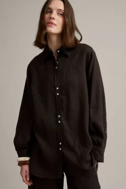 Oversized linneskjorta