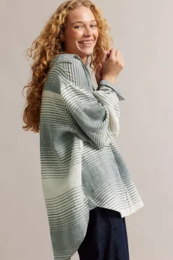 Oversized linneskjorta