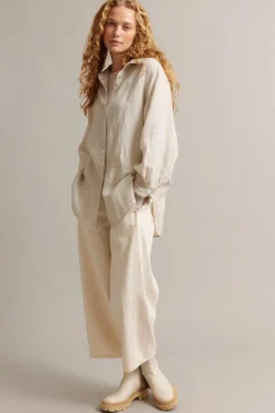 Oversized linneskjorta