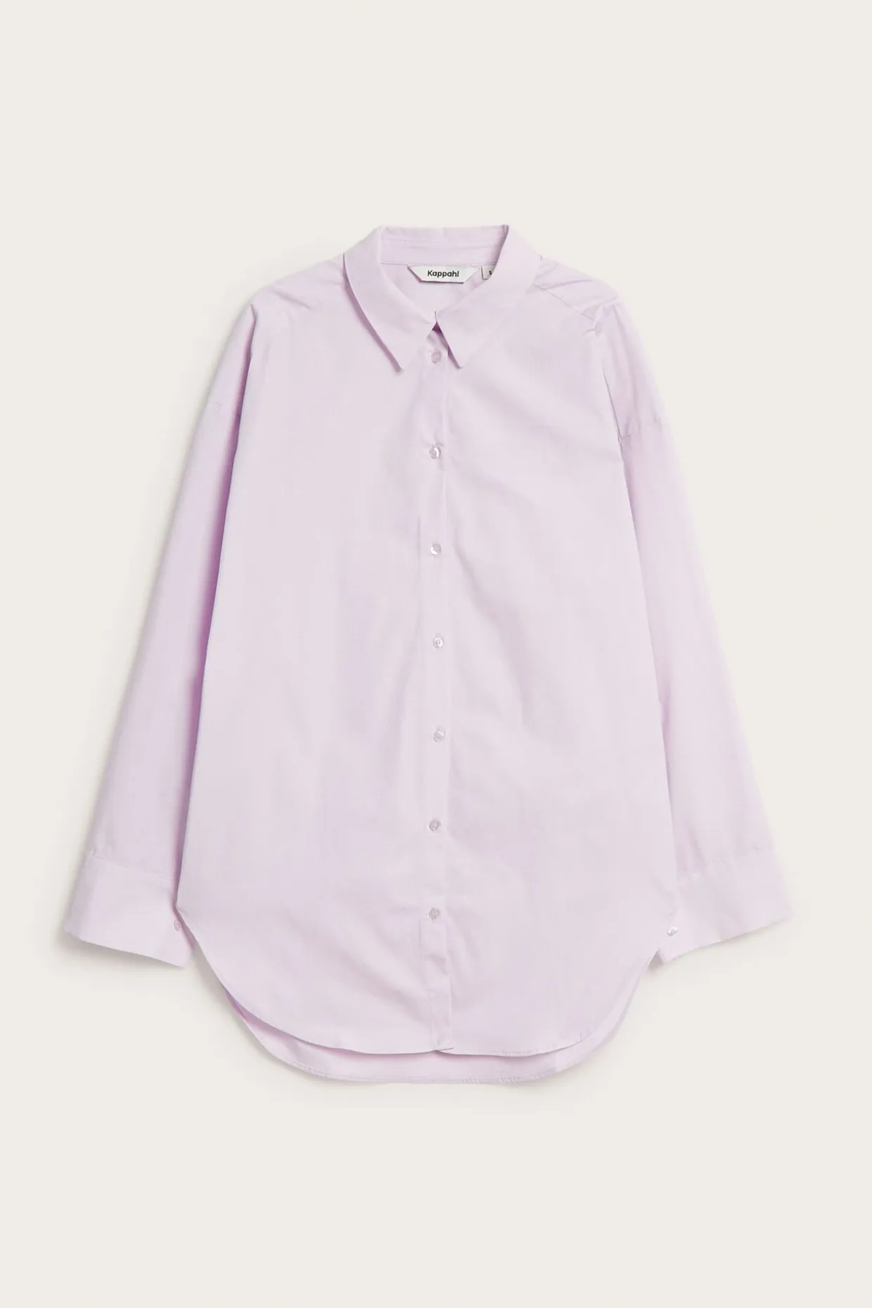 Oversized skjorta i bomullspoplin