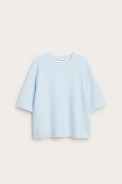 Oversized stickad t-shirt