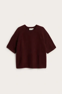 Oversized stickad t-shirt