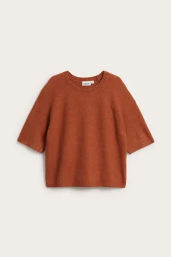 Oversized stickad t-shirt