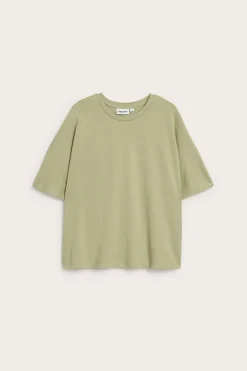 Oversized topp med kort ärm