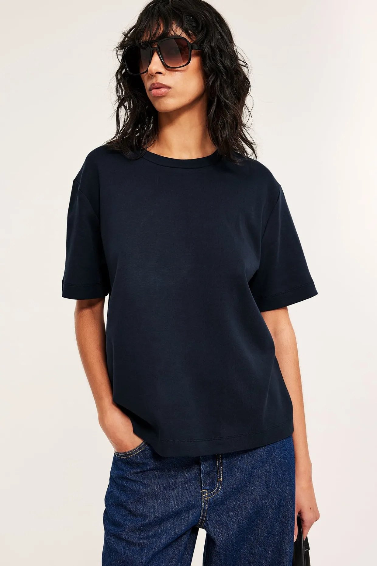 Oversized t-shirt i bomull