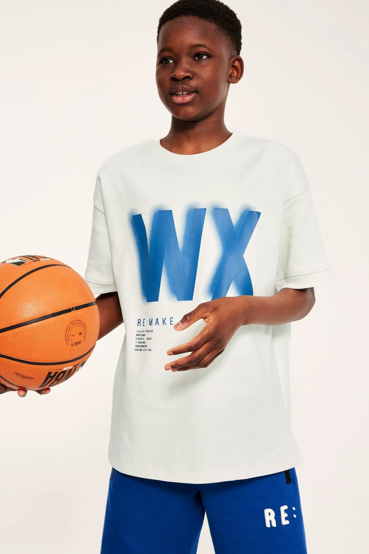 Oversized t -shirt med texttryck