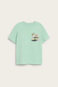 Oversize t-shirt med bilmotiv
